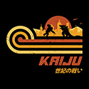 Retro Vintage Kaiju Battle