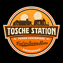 Retro Sci-Fi Fuel Station Badge