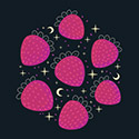 Cute Dark Strawberries