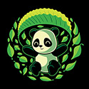 Spring Panda Leaves
