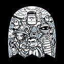Classic Monsters Doodle