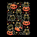 Cute Black Cats with Candy Corn