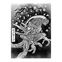 Hive Reaper sumi-e