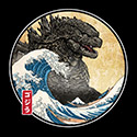 The Great Gojira off Kanagawa