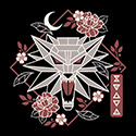 Geometric White Wolf