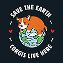 Save the Earth Corgis Live Here